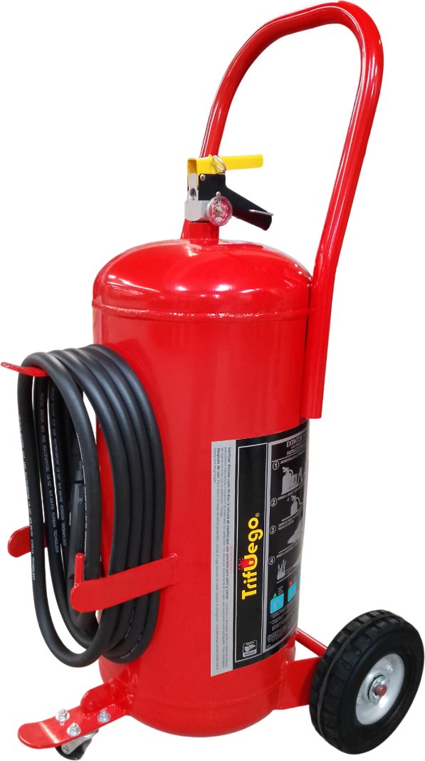 Extintor Carretilla Púrpura K 34 kg, Mod. 75 Ruedas Hule