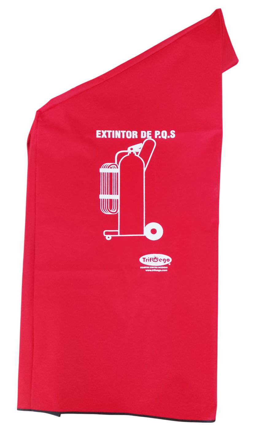 Cubierta Bolsa de Lona Roja Impresa Extintor 50 kg