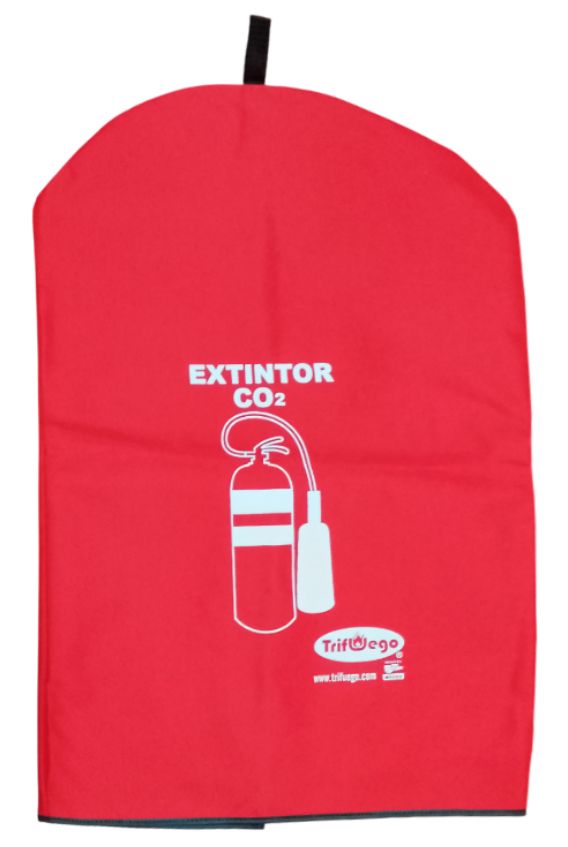 Cubierta Bolsa de Lona Roja Extintor CO2 6 kg