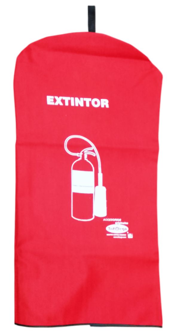 Cubierta Bolsa de Lona Roja Extintor CO2 9 kg