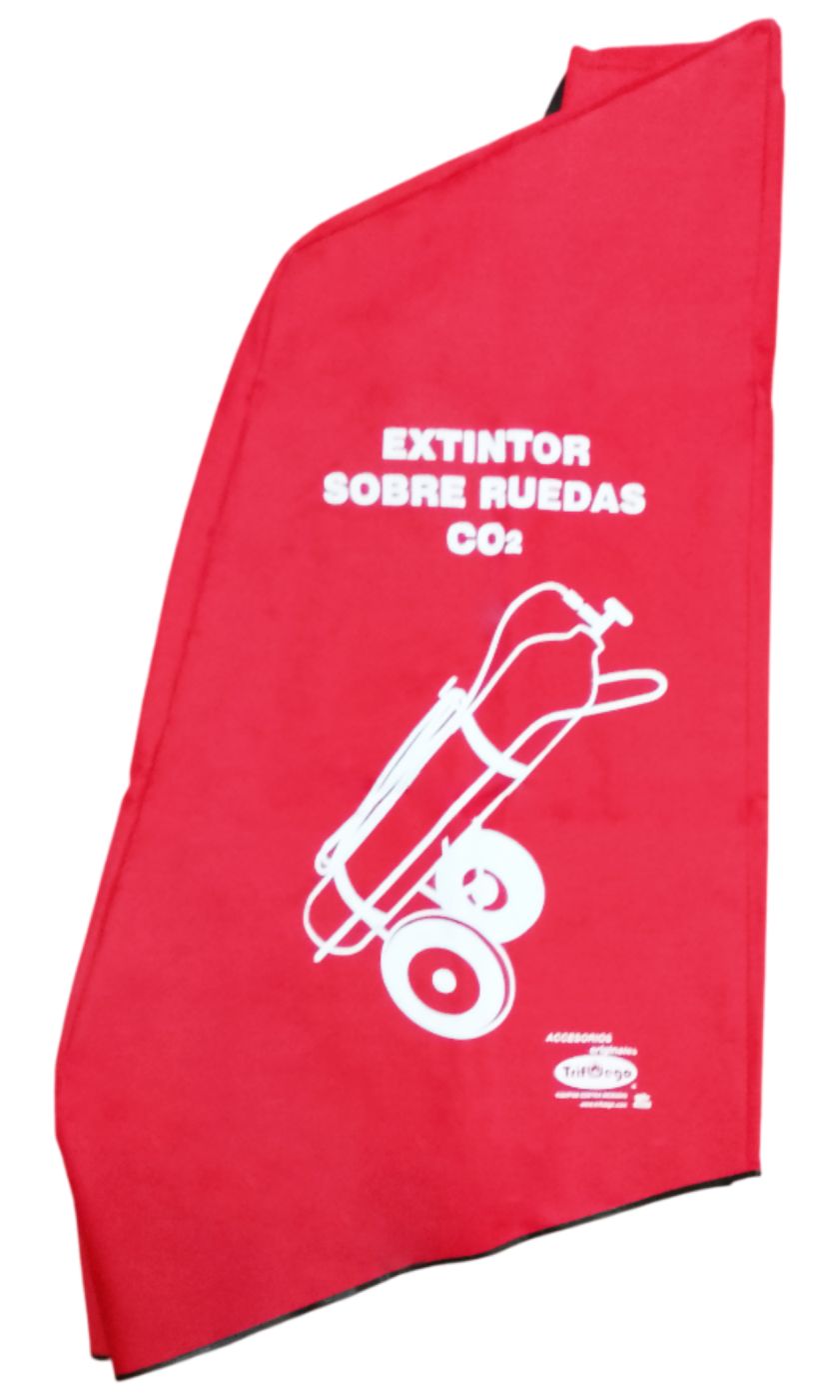 Cubierta Bolsa de Lona Roja Extintor CO2 25 kg