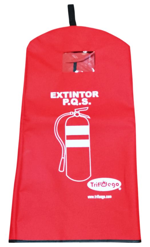 Cubierta Bolsa de Lona Roja para Extintor 4.5-6 kg
