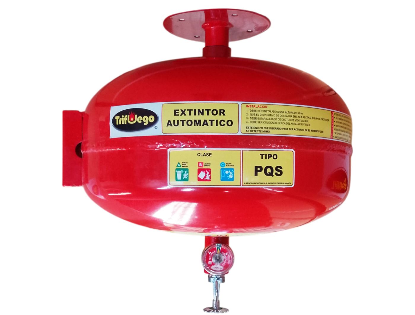 Extintor Esfera Trifuego PQS ABC 12 kg Automático