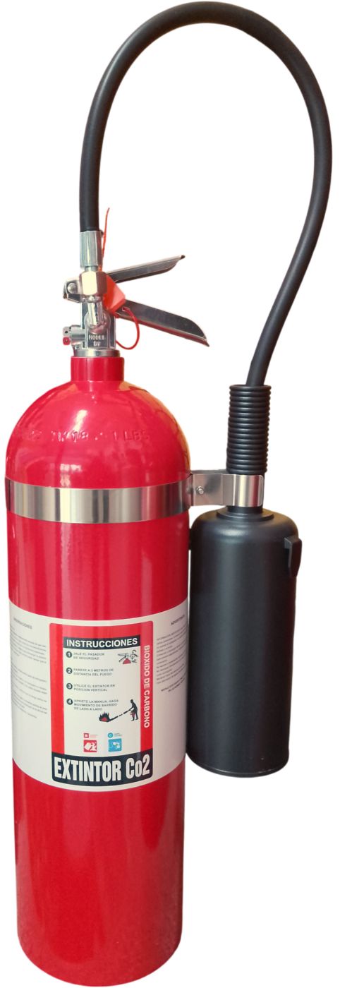 Extintor CO2 BC Trifire 15 lb Cilindro de aluminio