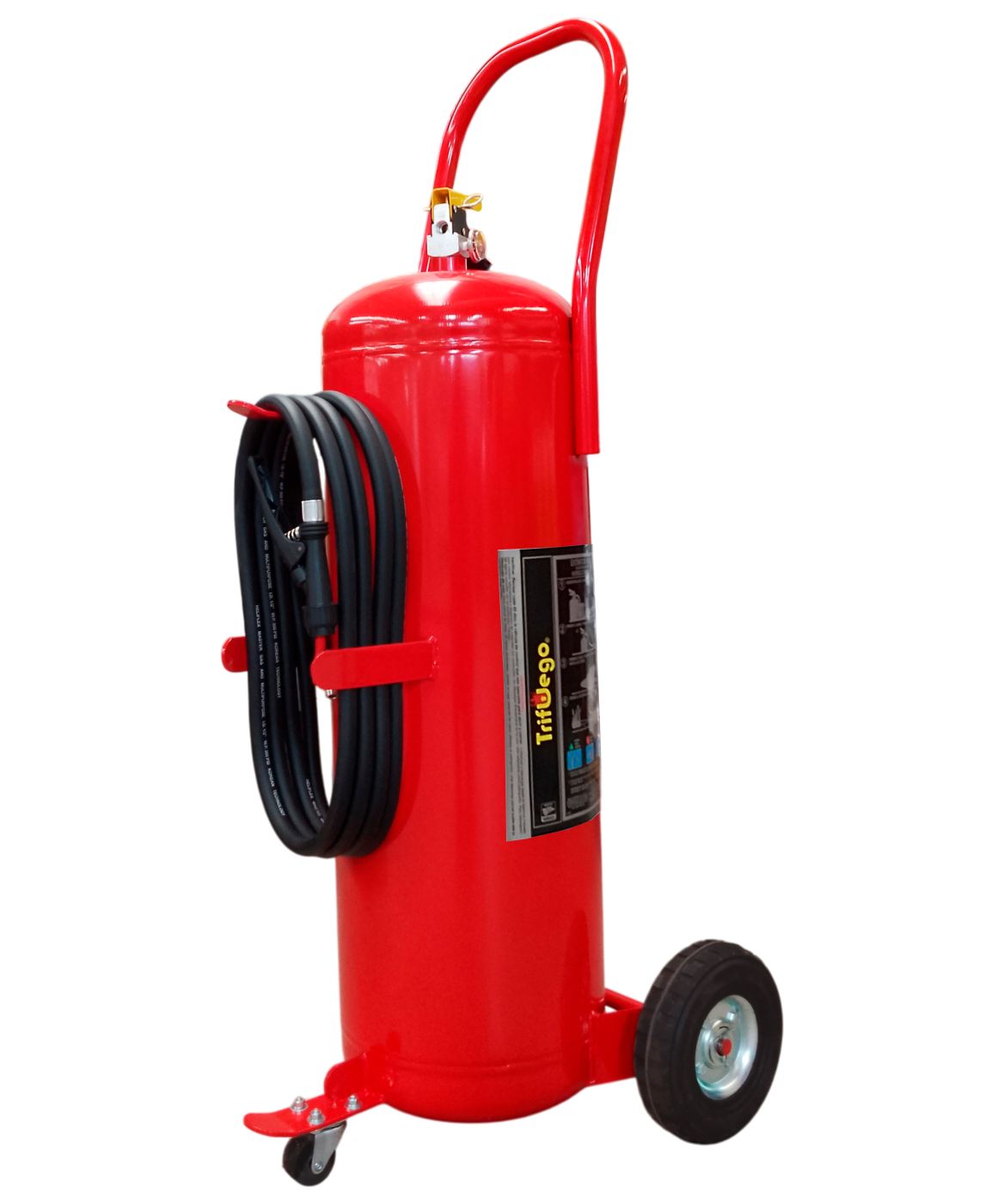 Extintor PQS ABC Carretilla 50 kg, Mod. 110 Ruedas de Hule