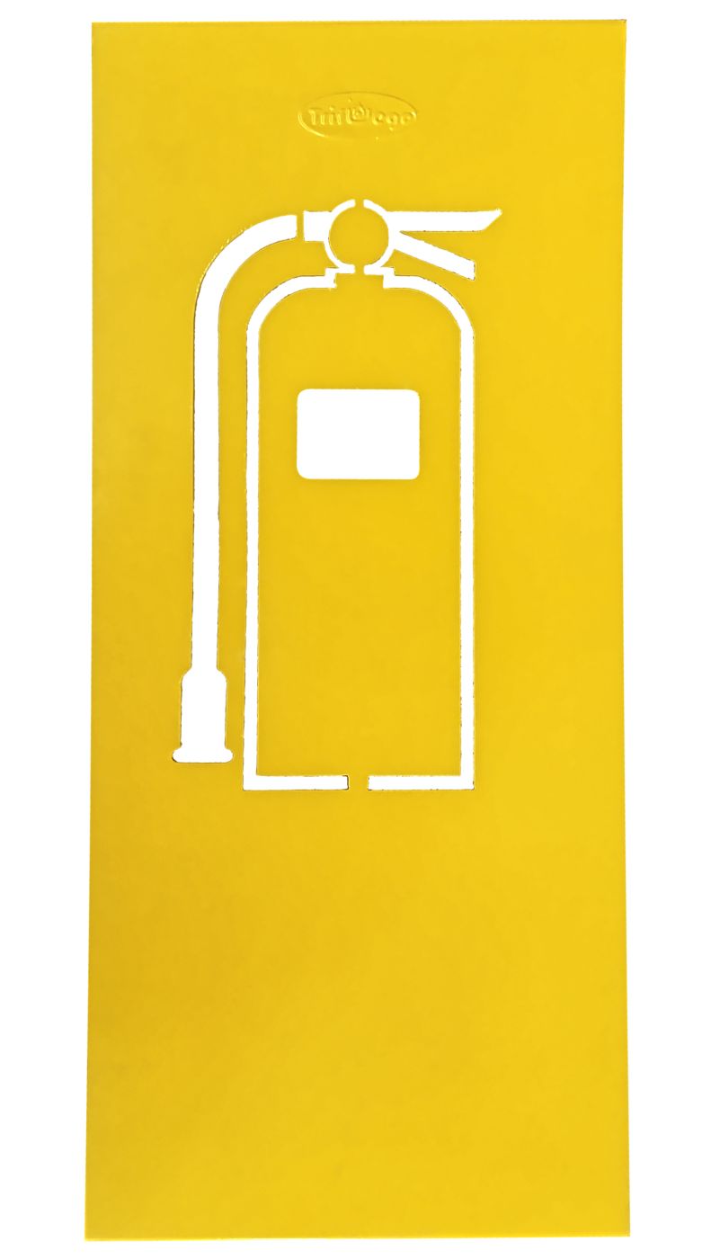 Protector Para Extintor En Pared Color Amarillo