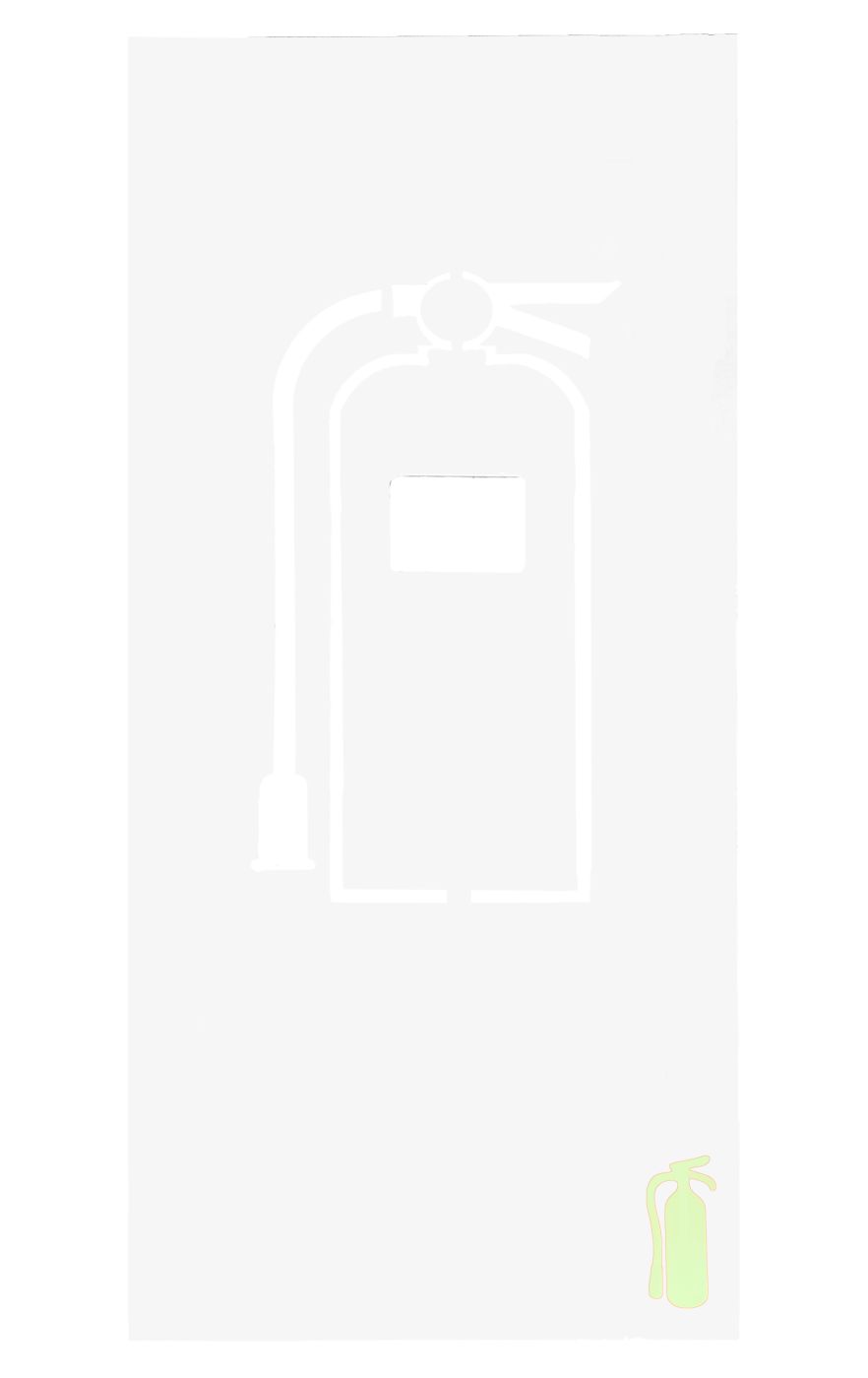 Protector Para Extintor En Pared Color Blanco